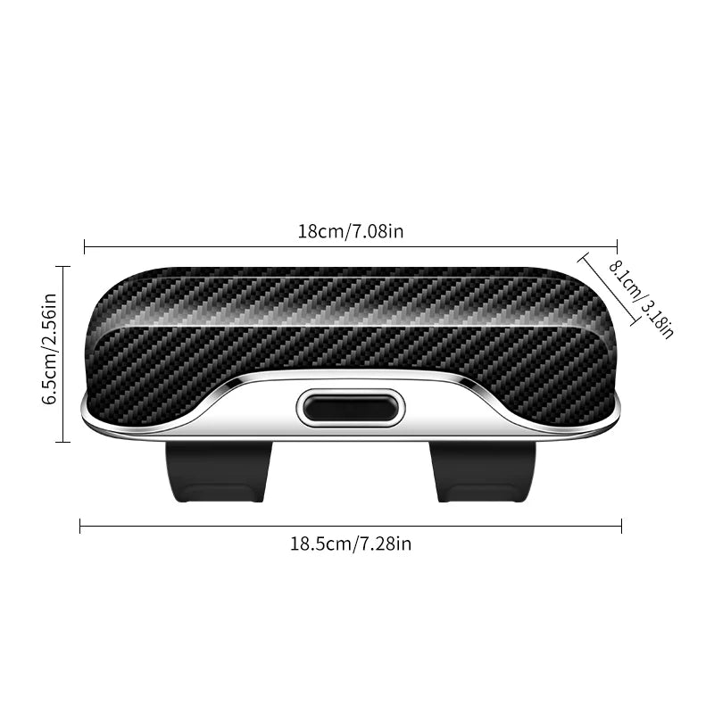 New model carbon fiber pattern car eyewear storage box, interior accessory, sunglasses case, ABS material, sunglasses holder.