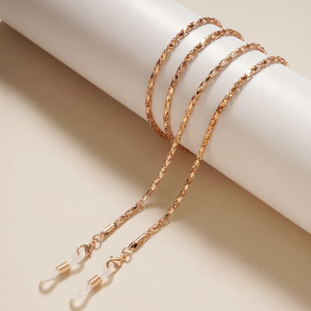 Sunglasses Masking Chains For Women Acrylic Pearl Crystal Eyeglasses Chains Lanyard Glass New Summer Fashion Jewelry Women Gifts