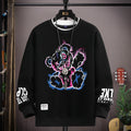 Hip Hop Bear Graphic T Shirts for Men Spring Autumn Oversized Women Long Sleeve T-shirt Harajuku Tops Streetwear Men Clothing