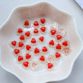 50pcs Mini Sparkling Ruby Nail Art Set Odorless Suitable for DIY Wedding Scrapbooking Crafts Mobile Phone Case Hairpin Accessory