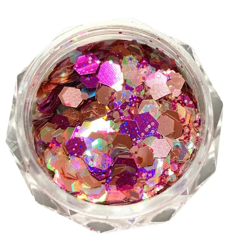 1box Nail Art Sequins Flash Series Sequins Nail Art Mobile Phone Case Hairpin Nail Art Diy Ornament Decoration Accessory