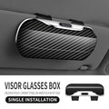 New model carbon fiber pattern car eyewear storage box, interior accessory, sunglasses case, ABS material, sunglasses holder.