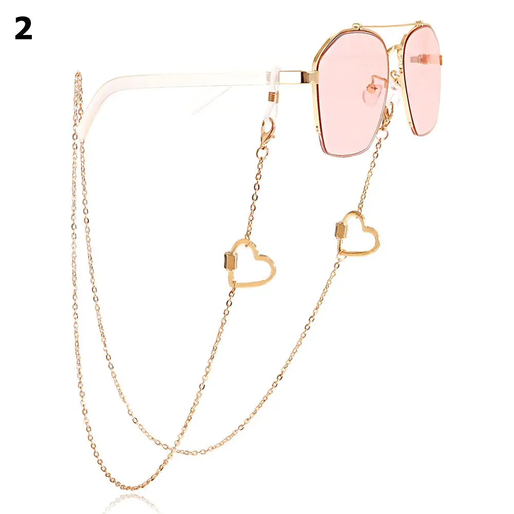 Sunglasses Masking Chains For Women Acrylic Pearl Crystal Eyeglasses Chains Lanyard Glass New Summer Fashion Jewelry Women Gifts