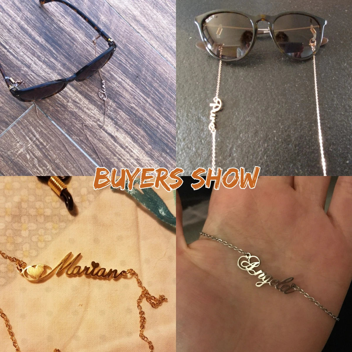Sipuris Custom Name Years Glasses Chain Sunglasses Holder Cords Straps Lanyard Eyeglasses Necklace Eyewear Retainer Accessories