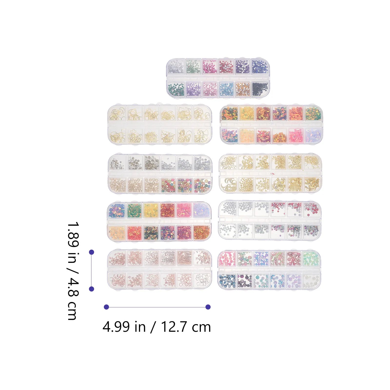 Nail Pearls Rhinestones Gems Sequins Nail Art Supplies Decorative Charms DIY Craft Accessories for Nails Phone Case