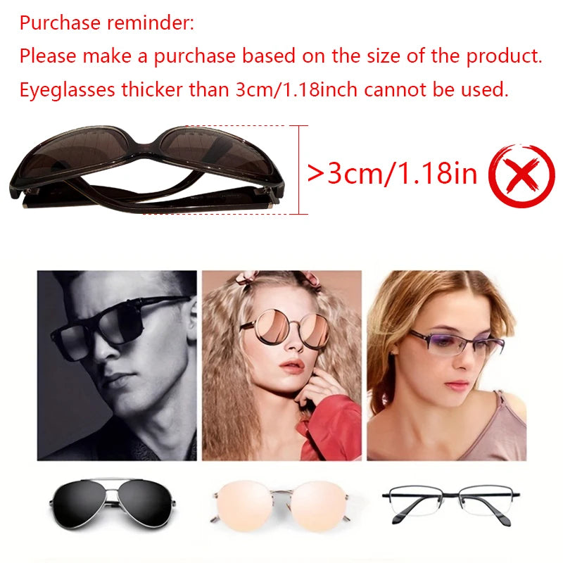 Universal Car-Mounted Eyeglass Case Sunglasses Holder Driver Co-Pilot Storage Box Eyewear Frame Sunshade Board Accessory