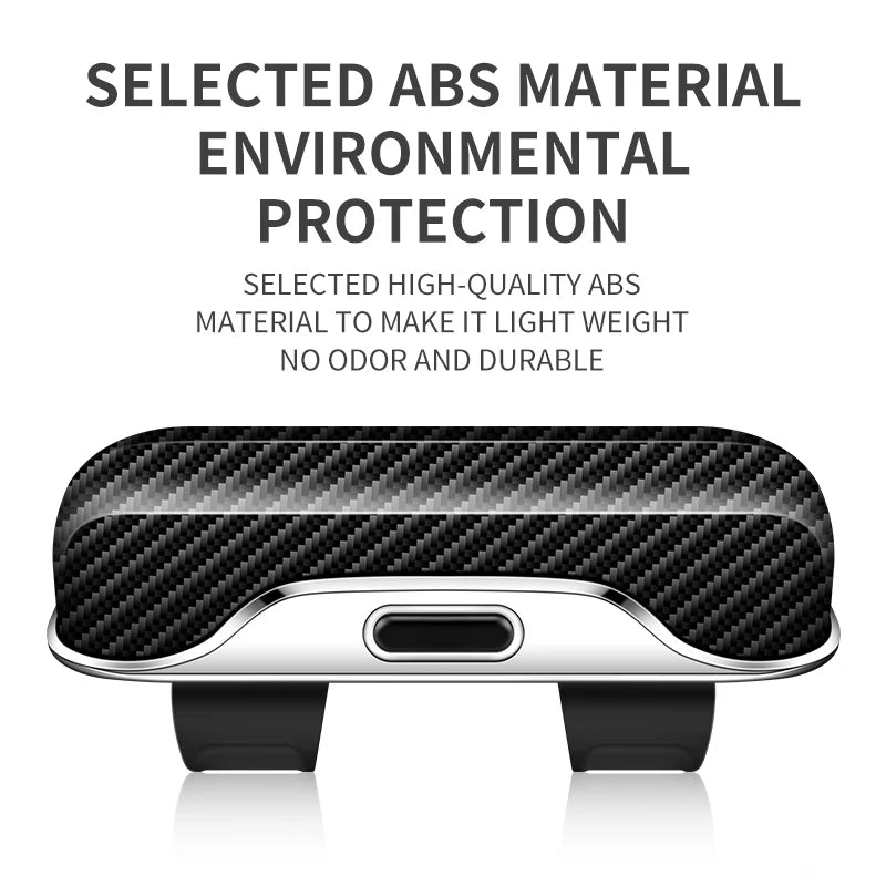 New model carbon fiber pattern car eyewear storage box, interior accessory, sunglasses case, ABS material, sunglasses holder.